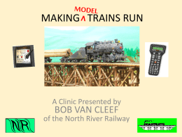trains run show - North River Railway