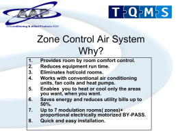 Zone Control Air System MZC7-DC