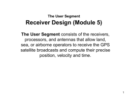Receiver Design - School of Electrical Engineering and Computer