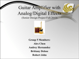 Guitar Amplifier with Analog/Digital Effects