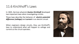 Kirchhoff`s Voltage Law