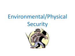 Physical/Environmental Security