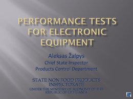 Performance tests for electronic equipment_Mr ZALPYSx
