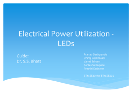 Electrical Power Utilization