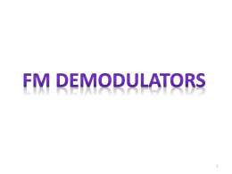PPT of FM Demodulators