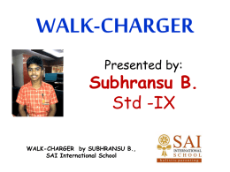 WALK-CHARGER by SUBHRANSU B., SAI