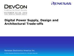 Digital power supply reference designs - Renesas e