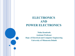 electronics and power electronics