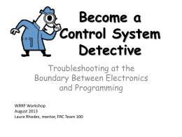Become a Control System Detective
