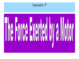 The_Force_Exerted_by_a_Motor_Notes