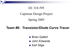 Team #6: Transistor/Diode Curve Tracer