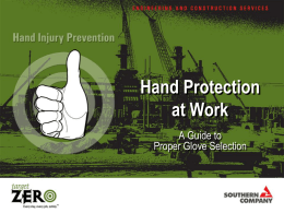 Hand Protection at Work