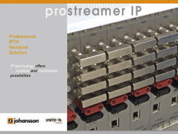 DVB-S (Free To Air) - IP streamer module
