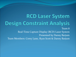 RCD Laser System - Purdue College of Engineering