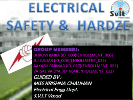 Electrical Safety - GTU E