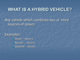 what is a hybrid vehicle?
