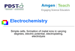 Electrochemistry 7th Nov 2015