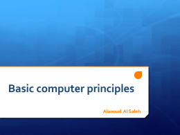 Basic computer principles part 2