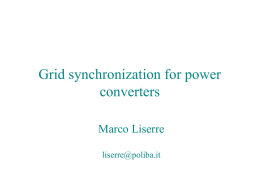 Grid synchronization for power converters