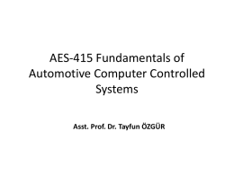 Fundamentals of Automotive Computer Controlled Systems