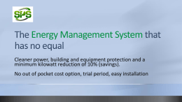 BPU PowerPoint - Sustainable Power Savings
