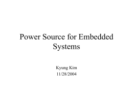 Power Source for Embedded Systems