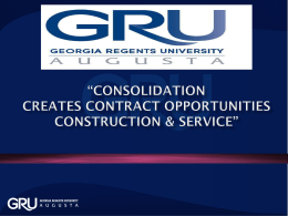 Consolidation Creates Contract Opportunities