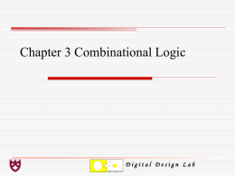 Chapter 3 Combinational Logic