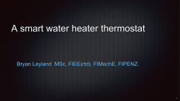 A smart water heater thermostat
