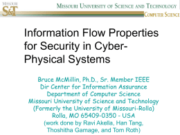 Information Flow Properties for Security in Cyber