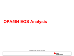 OPA564 EOS Analysis