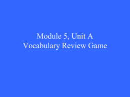 Module 5 Unit A Vocab Jeopardyx