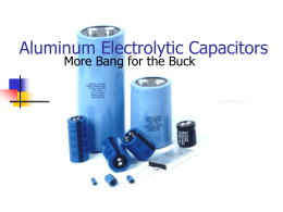 Aluminum Capacitors - Allied Electronics