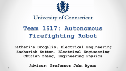 Team 1617: Autonomous Firefighting Robot Contest
