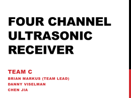 Four Channel Ultrasonic Receiver