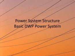 Power System Structure Basic DWP Power System