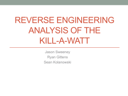 Reverse engineering analysis of the kill-a-watt