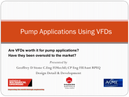 Are VFDs worth it for pump applications?
