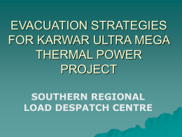 evacuation strategies for karwar ultra mega thermal power