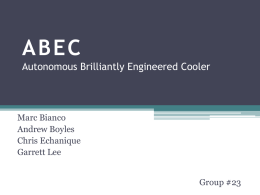 ABEC Autonomous Brilliantly Engineered Cooler
