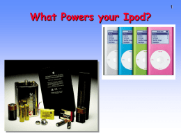What Powers your ipodx