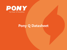 Pony Q datasheet - All