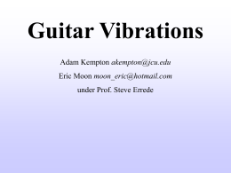 Guitar Vibrations" (Microsoft Power Point Slide Show