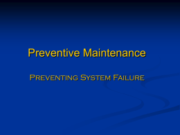 Preventive Maintenance Program