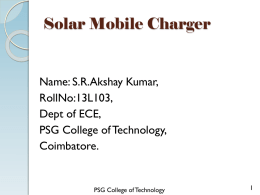 Solar Mobile Chargerx