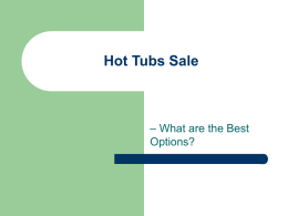 Hot Tubs Sale