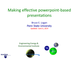 Making effective powerpoint presentations