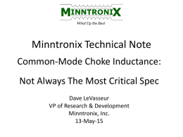 Minntronix Technical Note