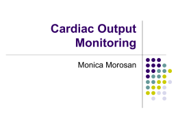 Cardiac Output monitoring