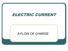 ELECTRIC CURRENT